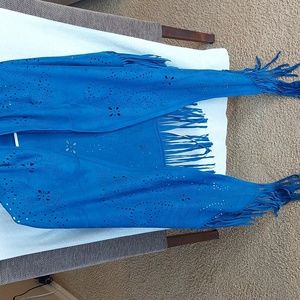 Wrap. Stunning, stylish cobalt blue wrap/shawl, Size L. Never worn